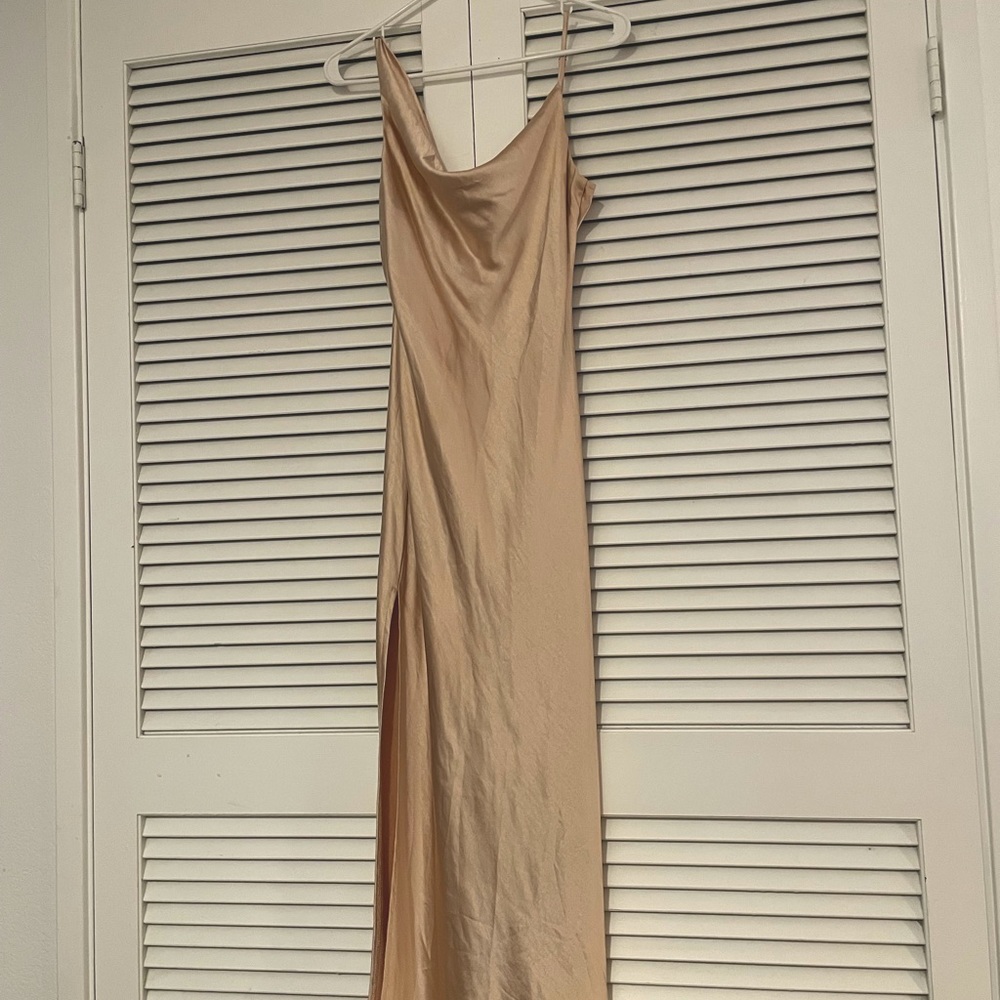 Princess Polly Zamora dress champagne bridesmaid